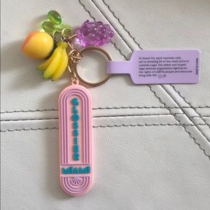 Glossier miami keychain